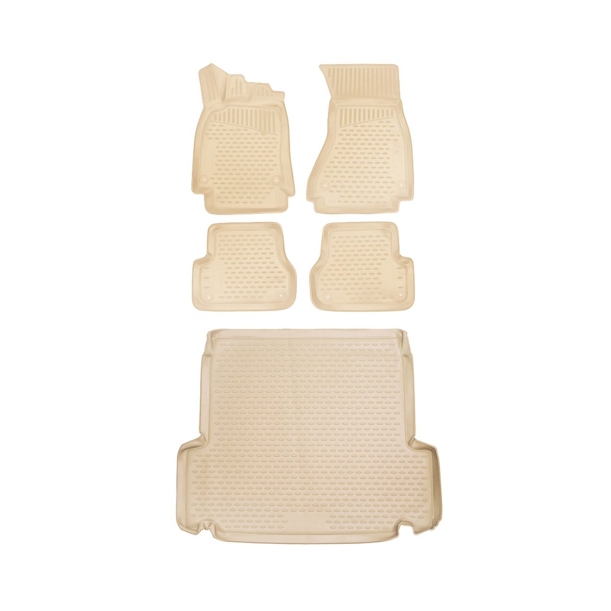 BMW 3 SERIES Floor-Trunk Mats - Omac - 3D - Beige - '06-'11